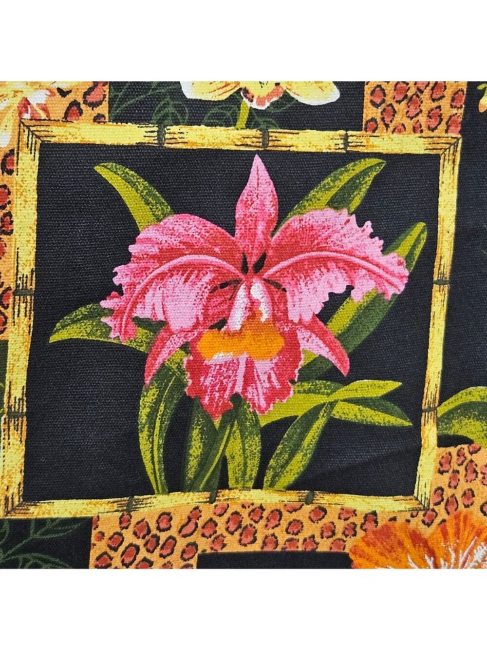 Sandy Clough Floral Shoulder Bag Adjustable Strap Zipper Closure Tropical NWT - Picture 3 of 10